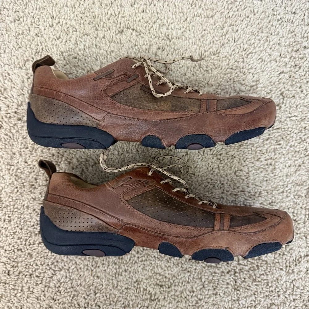 H.S. TRASK Shoes Mens 8.5 M Brown Leather Guide Lace Up Comfort H7002-218 Casual